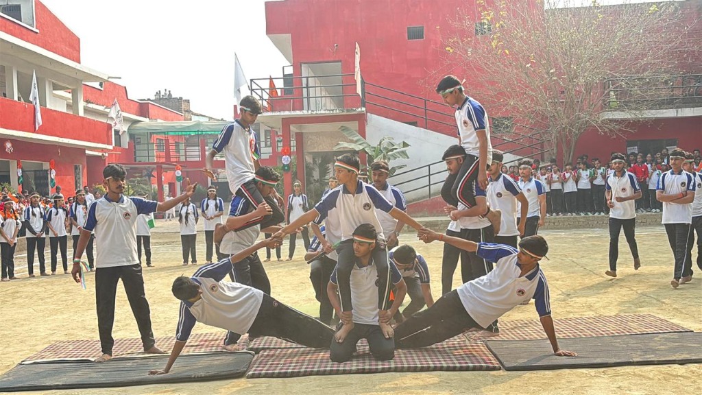 Physical Gymnastics Stunts